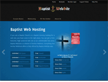 Tablet Screenshot of baptistwebsite.com